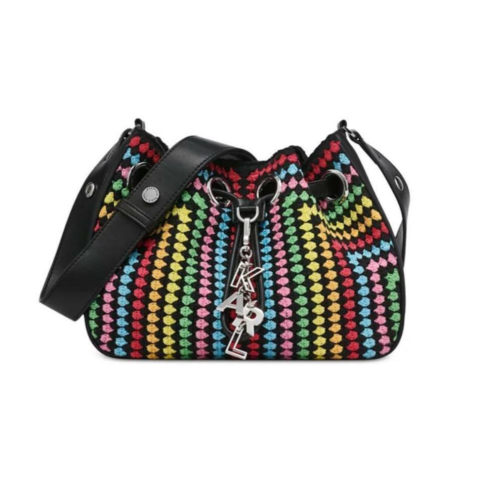 KARL LAGERFELD PARIS Desiree Crossbody Black Multicolor S Bag Retail: $248.00